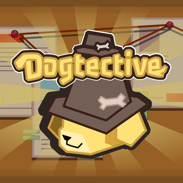 The Dogtective app icon, a dog in a detective hat.